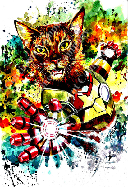 Iron Man Cat Art at 7th-continent-company.com - 7 CONTINENT COMPANY Sp. z o.o.