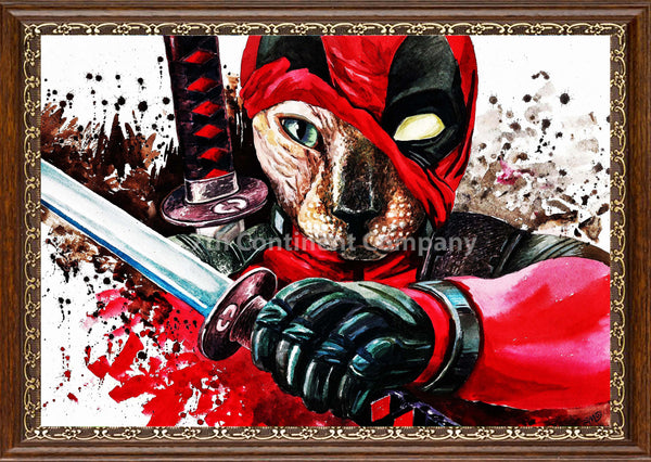 Deadpool Cat Art at 7th-continent-company.com - 7 CONTINENT COMPANY Sp. z o.o.