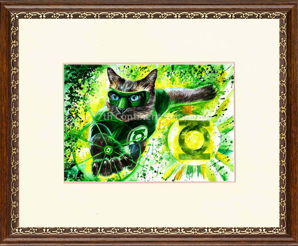 Green Lantern Cat Art at 7th-continent-company.com - 7 CONTINENT COMPANY Sp. z o.o.