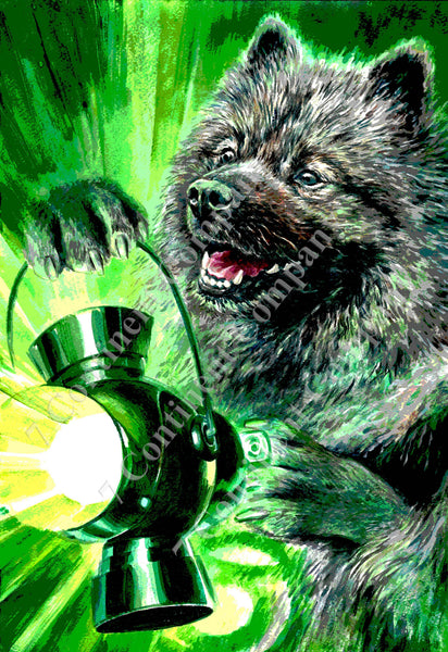 Green Lantern Dog Art at 7th-continent-company.com - 7 CONTINENT COMPANY Sp. z o.o.