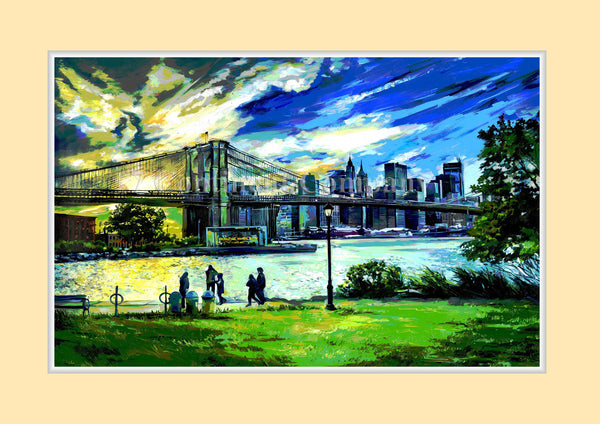 Brooklyn Bridge. Sunset at 7th-continent-company.com - 7 CONTINENT COMPANY Sp. z o.o.