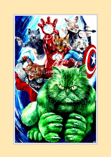Cats Avengers Art at 7th-continent-company.com - 7 CONTINENT COMPANY Sp. z o.o.