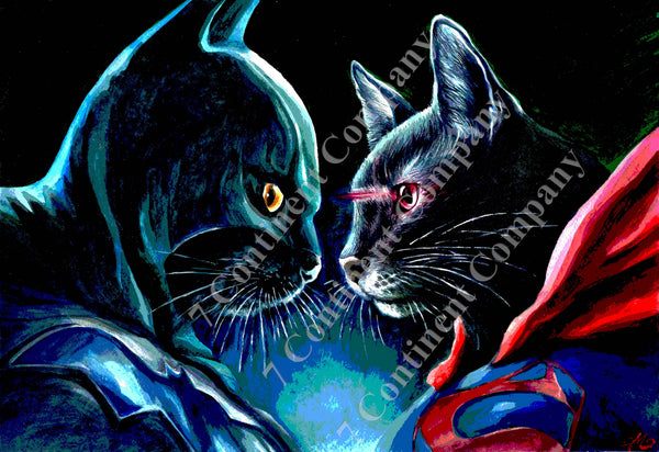 Batman Cat VS Superman Cat at 7th-continent-company.com - 7 CONTINENT COMPANY Sp. z o.o.
