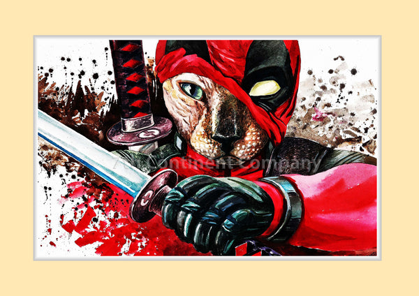 Deadpool Cat Art at 7th-continent-company.com - 7 CONTINENT COMPANY Sp. z o.o.