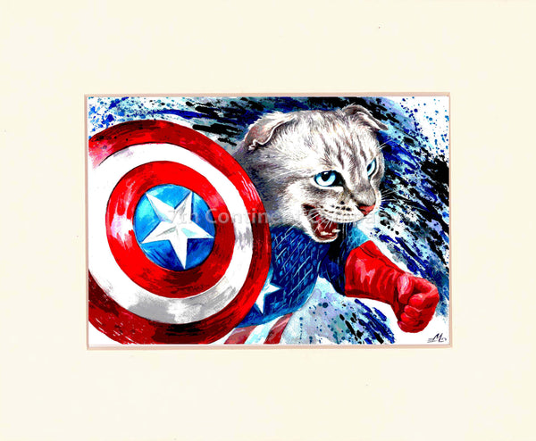 Captain America Cat Art at 7th-continent-company.com - 7 CONTINENT COMPANY Sp. z o.o.