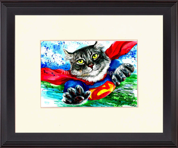 Superman Cat Art at 7th-continent-company.com - 7 CONTINENT COMPANY Sp. z o.o.