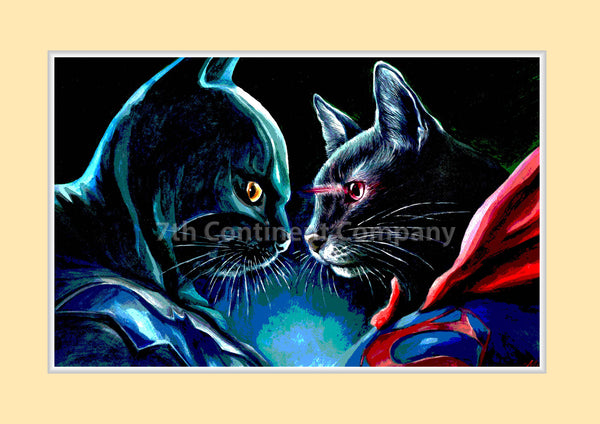 Batman Cat VS Superman Cat at 7th-continent-company.com - 7 CONTINENT COMPANY Sp. z o.o.