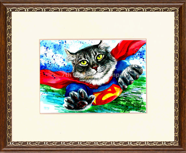 Superman Cat Art at 7th-continent-company.com - 7 CONTINENT COMPANY Sp. z o.o.