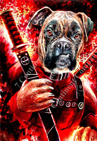 Deadpool Dog Art at 7th-continent-company.com - 7 CONTINENT COMPANY Sp. z o.o.