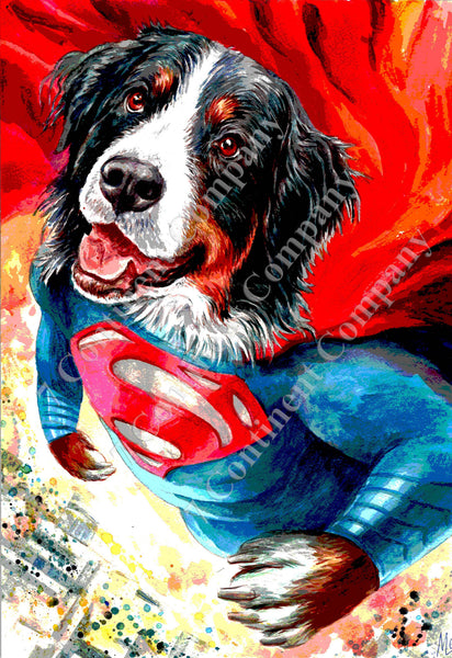 Superman Dog Art at 7th-continent-company.com - 7 CONTINENT COMPANY Sp. z o.o.